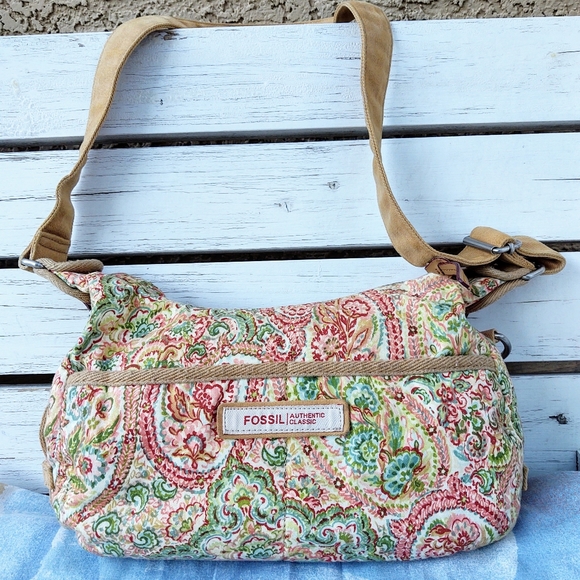 Fossil Handbags - Fossil Classic ZB9748 Fabric Messenger Crossbody